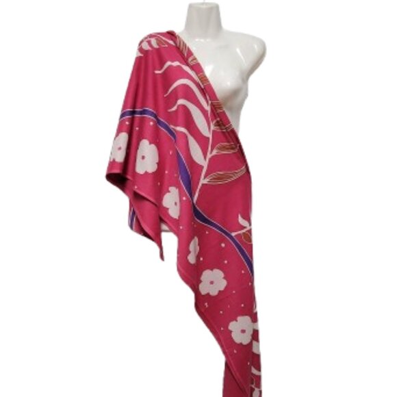 Womens Sarong Pareo Cotton Wrap HandPainted Batik Wrapskirt Beachwear -NEW - Picture 2 of 5